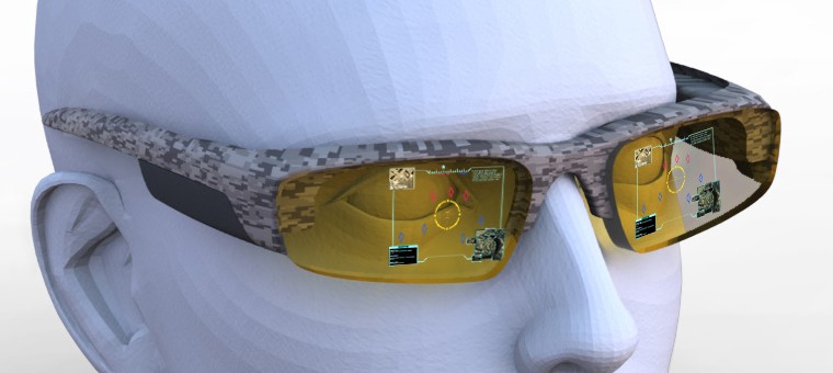 DARPA Holographic Glasses Blade Tac Eye Marketing Design for common Head-Mounted Display